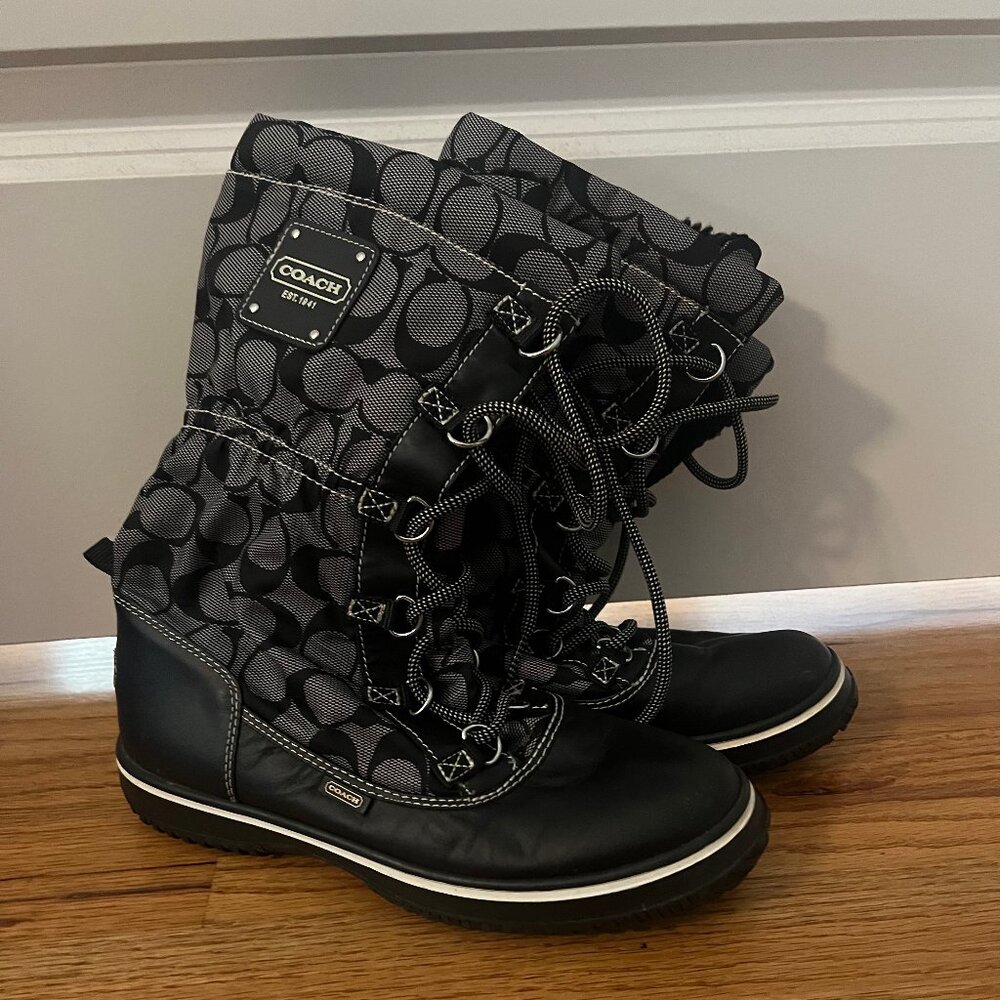 Coach Signature Logo Boots
